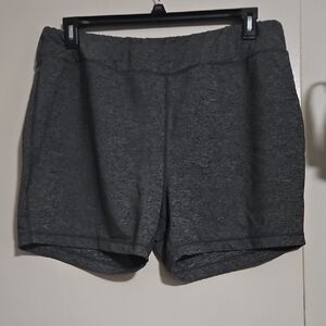 Women's Plus Gray Athletic Shorts